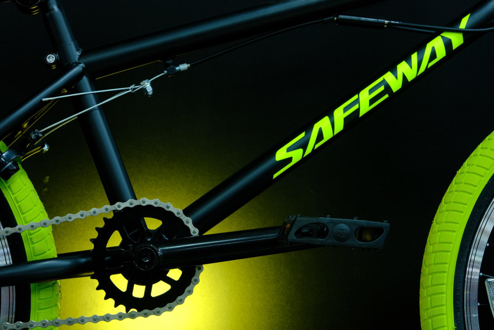 SAFEWAY BMX 20 Чёрный/Жёлтый с пегами