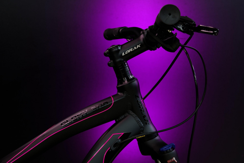 LORAK GLORY 300 8 sp Матовый Чёрный/Розовый 15р (на рост 141-160)